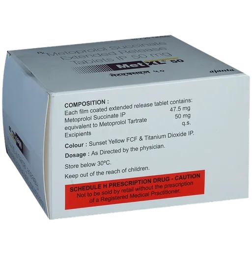 met xl 50mg tablet 20's